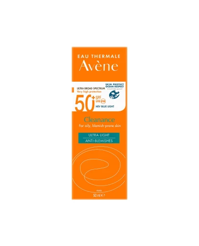 Avene Cleanance SPF 50+ Krem koloryzjujący, 50 ml - Dla skóry tłustej i skłonnej do niedoskonałości - 1