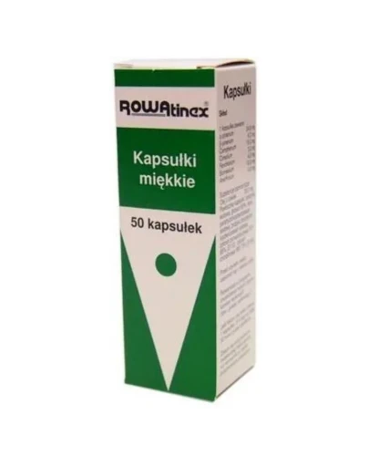 Rowatinex kapsułki miękkie, 50 sztuk INPHARM - O działaniu moczopędnym oraz łagodnie rozkurczającym na drogi moczowe  - 1