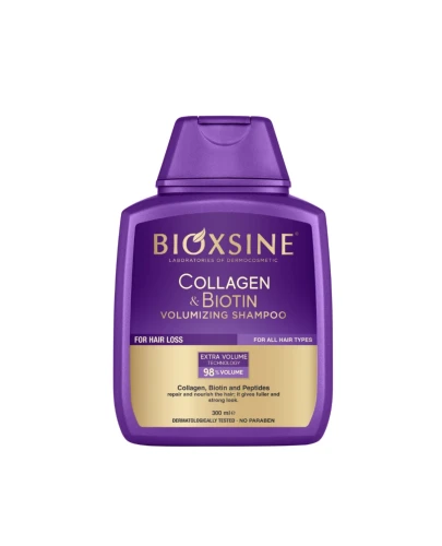 Bioxcin Collagen&Biotin Szampon wzmacniająco – odbudowujący, dodający objętości, 300 ml - 2