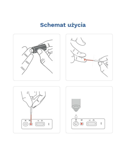 Diather Test Ferrytyna niedobór żelaza 1 sztuka - Domowy test diagnostyczny na niedobory żelaza - 4