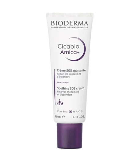 Bioderma Cicabio Arnica+ SOS, krem 40 ml - Zmniejsza uczucie dyskomfortu i przyśpiesza wchłanianie się siniaków, obrzęków i stłuczeń - 1