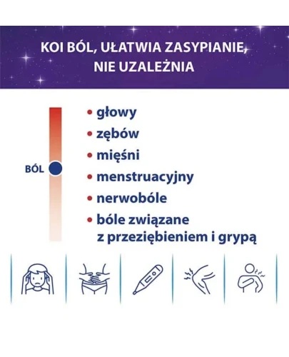 APAP Noc tabletki powlekane, 24 sztuki - Przeciwbólowe ze składnikiem nasennym - 1