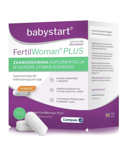 FertilWoman Plus tabletki, 120 sztuk - Wspomagające w okresie starań o dziecko - 1