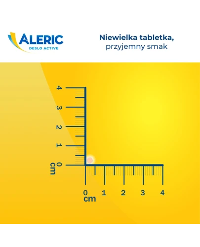 Aleric Deslo Active 5 mg, 30 tabletek ulegających rozpadowi w jamie ustnej - Z desloratadyną dla dorosłych i młodzieży od 12. roku życia - 4