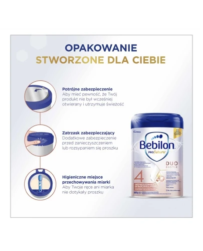 Bebilon Profutura Duo Biotik 4 Odżywcza formuła na bazie mleka Junior, 800 g - Dla dziecka po 2. roku życia - 2