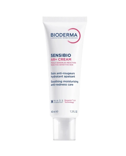 Bioderma Sensibio AR+ Zestaw Krem kojąco-nawilżający + Żel micelarny oczyszczający, 40 ml + 250 ml - Dla skóry z zaczerwienieniem - 1