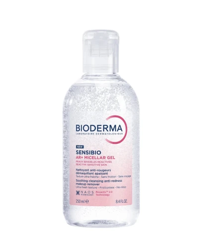 Bioderma Sensibio AR+ Zestaw Krem kojąco-nawilżający + Żel micelarny oczyszczający, 40 ml + 250 ml - Dla skóry z zaczerwienieniem - 5