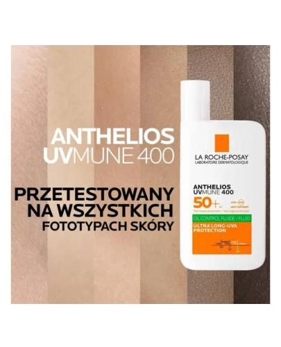 La Roche-Posay Anthelios UVMune Oil Control Fluid, 50 ml - Dla skóry tłustej i mieszanej - 6