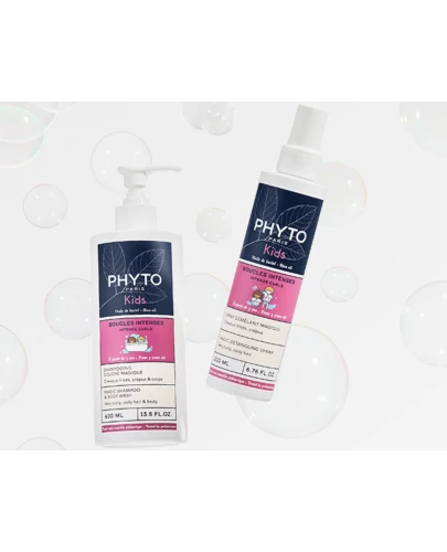 Phyto Kids  Magiczny Szampon do włosów i płyn do mycia ciała, 400 ml - Dla bardzo kręconych i niezdyscyplinowanych włosów u dzieci - 1