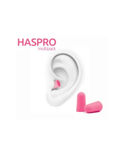 Haspro Universal Earplugs Stopery do uszu różowe, 10 par - Komfortowe i łatwe w użyciu - 2