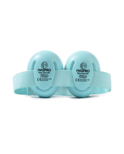 Haspro Baby Earmuffs Mint Nauszniki dla dzieci, 1 sztuka - Nauszniki przeciwhałasowe dla niemowląt i małych dzieci - 1