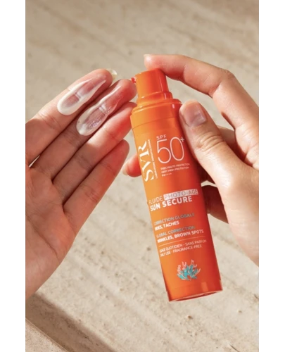 SVR Sun Secure Fluide Photo-Age SPF 50+, 40 ml - Przeciwsłoneczny o transparentnym wykończeniu - 1