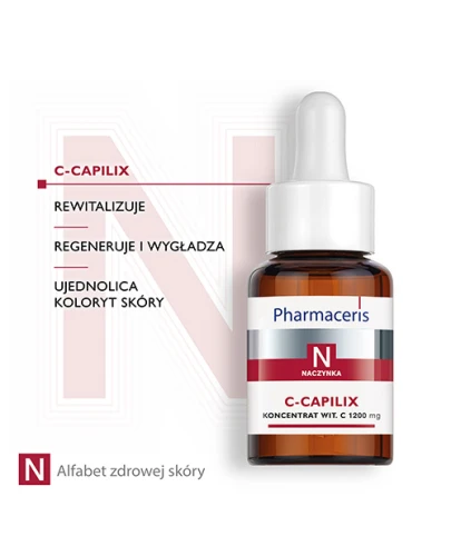 Pharmaceris N C-Capilix, koncentrat do twarzy z witaminą C, 30 ml - Do cery naczynkowej - 2