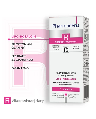 Pharmaceris R Calm-Rosalgin, krem na noc redukujący zaczerwienienia,  30 ml - Z kojącym kompleksem Ca2+ do cery z trądzikiem różowatym - 1