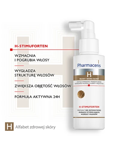 Pharmaceris H Stimuforten, płyn, 125 ml - Preparat do intensywnej kuracji stymulującej wzrost włosów - 2