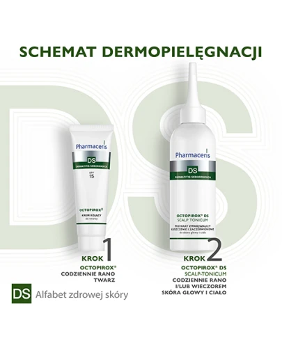 Pharmaceris DS Octopirox krem kojący do twarzy SPF 15, 30 ml - Redukuje zaczerwienienie, łuszczenie skóry trądzikowej  - 3