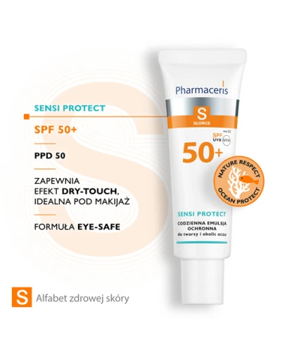 Pharmaceris S Sensi Protect SPF 50+, 50 ml - Codzienna emulsja ochronna z kwasem hialuronowym do twarzy i okolic oczu - 2