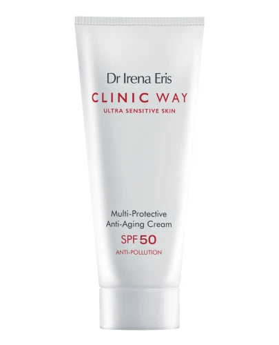 Dr Irena Eris Clinic Way Multi-Ochronny Krem Przeciwzmarszczkowy SPF 50, 40 ml  - Całodzienna ochrona skóry przed szkodliwym promieniowaniem, wolnymi rodnikami i zanieczyszczeniami powietrza - 1