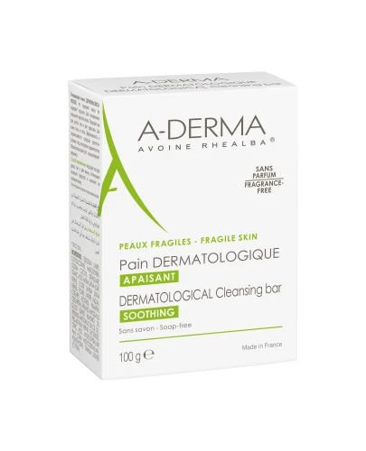 A-Derma The Essentials Oczyszczająca kostka dermatologiczna, 100 g - Delikatnie oczyszcza, łagodzi podrażnienia i zmiękcza skórę. - 2