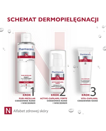 Pharmaceris N Puri-Micellar, kojący płyn micelarny do twarzy i oczu, 200 ml - Oczyszcza, nawilża i odżywia skórę wrażliwą i naczynkową - 3