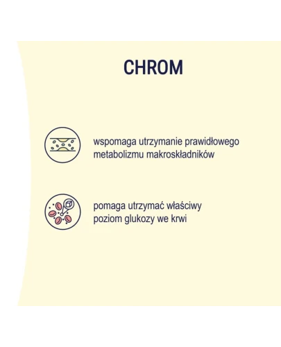 Naturell Chrom Organiczny + B3 tabletki, 60 sztuk - Pomagają w utrzymaniu prawidłowego poziomu glukozy - 2