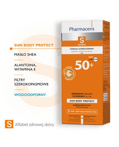 Pharmaceris S Sun Body Protect barierowy balsam ochronny do ciała SPF 50+, 150 ml - Do skóry delikatnej i wrażliwej  - 1