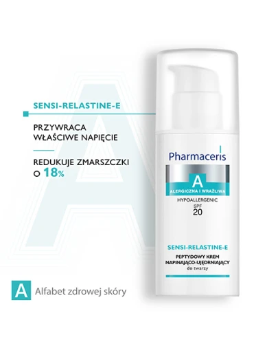 Pharmaceris A Sensi-Relastine-E SPF 20,  krem do twarzy, 50 ml -  Do pielęgnacji cery wrażliwej i alergicznej  - 2