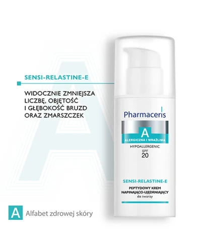 Pharmaceris A Sensi-Relastine-E SPF 20,  krem do twarzy, 50 ml -  Do pielęgnacji cery wrażliwej i alergicznej  - 3