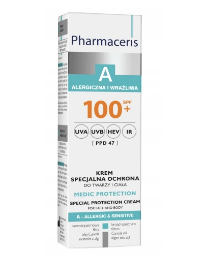 Pharmaceris A Medic Protection, krem specjalna ochrona do twarzy i ciała SPF 100+, 75 ml - Do wrażliwej i delikatnej skóry twarzy i ciała - 1