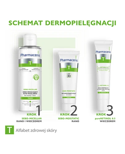 Pharmaceris T pure-RETINOL 0.3,  krem na noc, 40 ml - Z retinolem,  na trądzik wieku dorosłego - 3