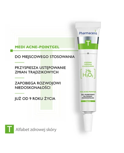 Pharmaceris T Medi Acne Point-Gel, żel punktowy na wypryski ,10 ml - Na miejscowe zmiany mikrozapalne - 3