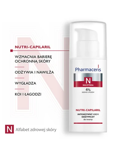 Pharmaceris N Nutri-Capilaril, krem do twarzy, 50 ml - Do twarzy do cery naczynkowej - 2