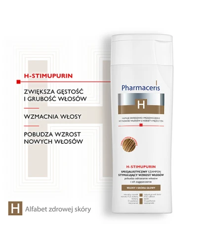 Pharmaceris H Stimupurin, szampon stymulujący wzrost włosów, 250 ml - Do włosów wypadających - 2