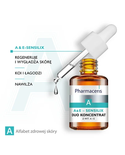 Pharmaceris A A&E-Sensilix, duo koncentrat z wit. A i E, 30 ml,  - Kuracja regenerująca do skóry alergicznej i wrażliwej, szczególnie po zabiegach medycyny estetycznej - 2