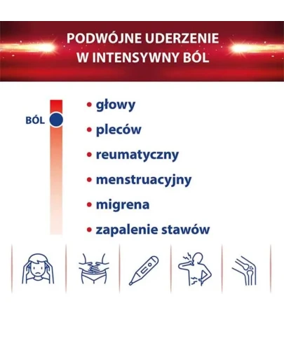 APAP Intense tabletki powlekane, 10 sztuk - Przeciwbólowe z paracetamolem i ibuprofenem - 1