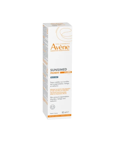 Avene Sunsimed, krem SPF 50+, 80 ml - Krem SPF 50+ z bardzo wysoka ochrona dla skóry wrażliwej i skłonnej do rogowacenia słonecznego - 1