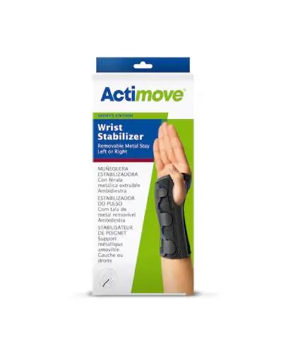 Actimove Sports Edition Orteza stabilizująca nadgarstek, lewa/prawa, rozmiar L/XL, 1 sztuka - Wsparcie nadgarstka w trakcie aktywności sportowej