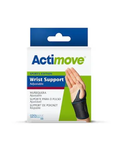 Actimove Sports Edition Stabilizator nadgarstka czarny, lewa/prawa, rozmiar uniwersalny, 1 sztuka - Wsparcie przy kontuzjach i bólach nadgarstka