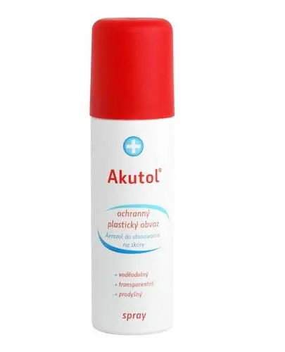 Akutol Opatrunek w spray'u, 60 ml - Który tworzy przezroczystą warstwę ochronną