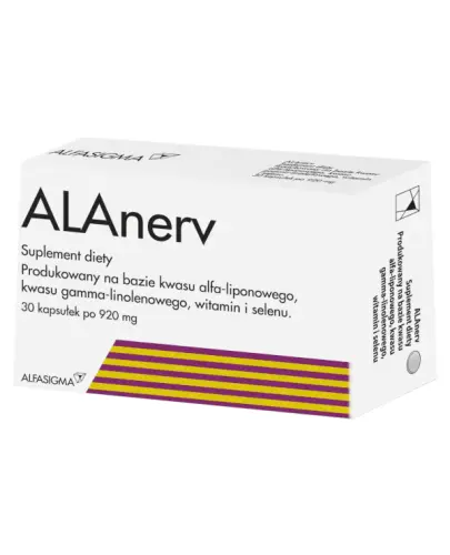 ALAnerv, 30 tabletek - Suplement diety dla osób dorosłych. 