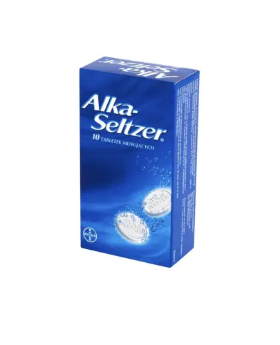 Alka-Seltzer tabletki musujące, 10 sztuk - O działaniu przeciwbólowym, przeciwzapalnym i przeciwgorączkowym