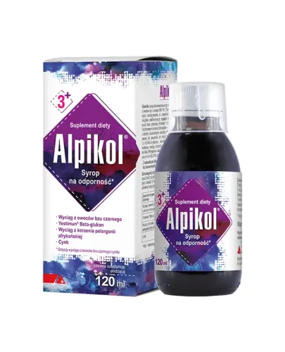 Alpikol Syrop na odporność, 120 ml - Unikalna kompozycja 5 składników