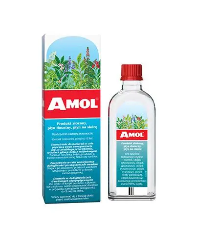 Amol, 100 ml - Produkt złożony, płyn doustny, płyn na skórę.