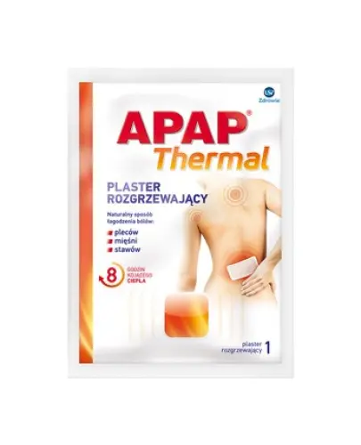 APAP Thermal, plaster rozgrzewający, 1 sztuka - Przynosi ulgę w bólach mięśni i stawów 