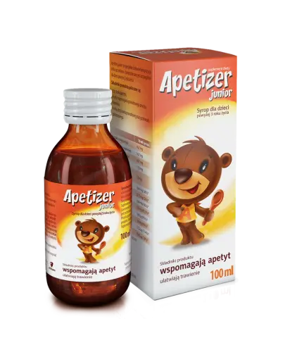 Apetizer Junior syrop, 100ml - Z kompozycją ziołową dla dzieci powyżej 3. roku życia