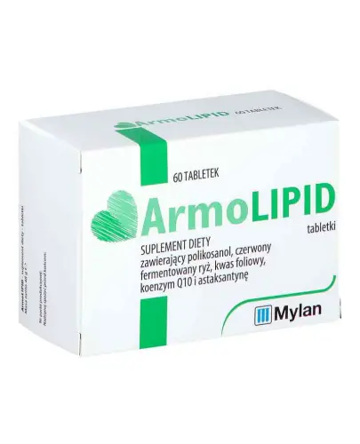 ArmoLipid, 60 tabletek - Suplement diety z czerwonym ryżem i koenzymem Q10