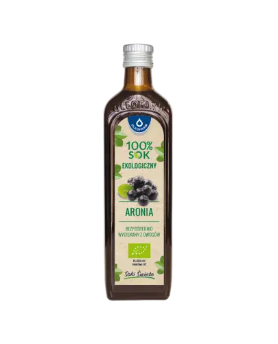 Oleofarm Aronia 100% sok ekologiczny, 490 ml  - Dodatek do aromatycznych napojów i koktajli 