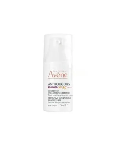 Avene Antirougeurs Rosamed koncentrat nawilżająco-ochronny SPF 50+, 30 ml - Redukcja zaczerwienień z intensywną ochroną SPF 50+