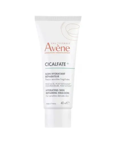 Avene Cicalfate+ Nawilżająca emulsja regenerująca, 40 ml - Nawilżająco, regenerująca emulsja po zabiegach dermatologicznych lub tatuażu