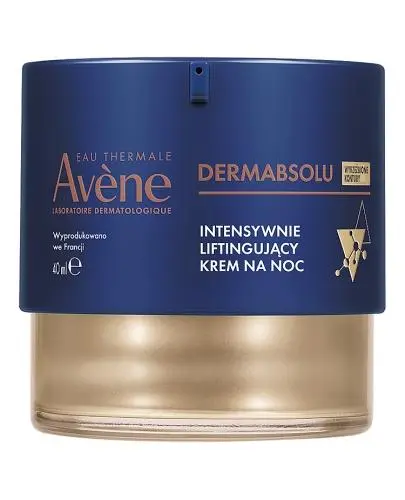 Avene Dermabsolu Intensywnie liftingujący krem na noc, 40 ml - Intensywnie odżywia i rozświetla cerę